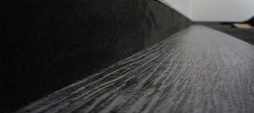 Velour Lederboden mit Holz Velour Lederboden mit Holz